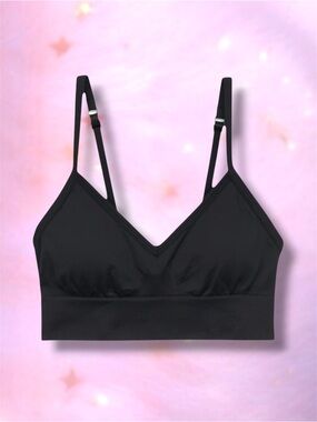 🆕💕Lululemon Black V-Neckline Adjustable Convertible-Strap Bra • Size 8 • NWOT